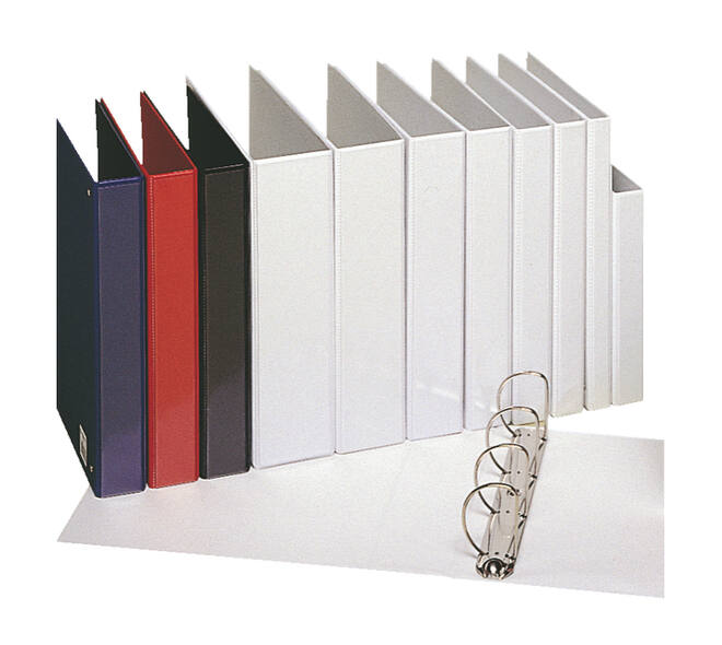 Presentatieringband Esselte Essentials panorama A4 4-rings O-mechaniek 16mm wit