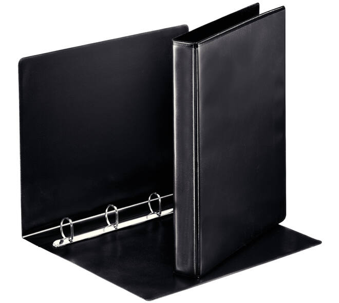 Presentatieringband Esselte Essentials panorama A4 4-rings D-mechaniek 25mm zwart