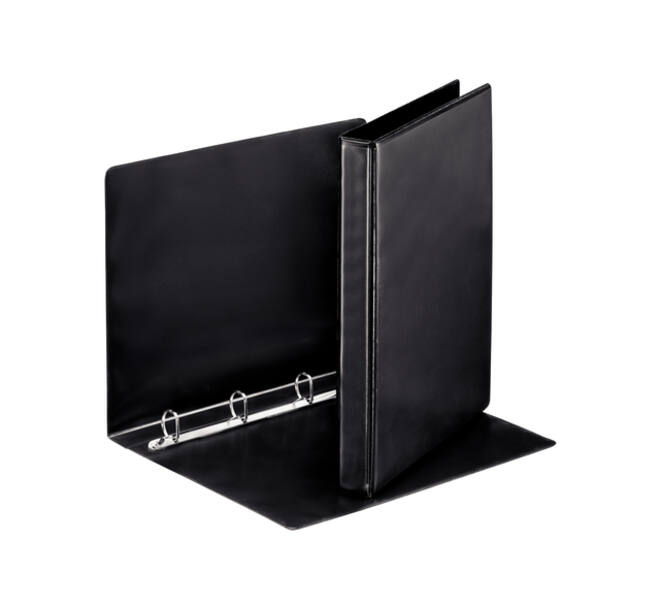 Presentatieringband Esselte Essentials panorama A4 4-rings D-mechaniek 20mm zwart