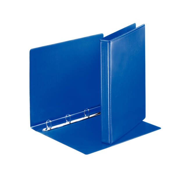 Presentatieringband Esselte Essentials panorama A4 4-rings D-mechaniek 20mm blauw
