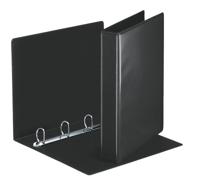 Presentatieringband Esselte Essentials panorama A4 4-rings D-mechaniek 30mm zwart
