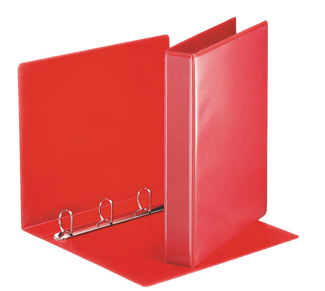 Presentatieringband Esselte Essentials panorama A4 4-rings D-mechaniek 30mm rood
