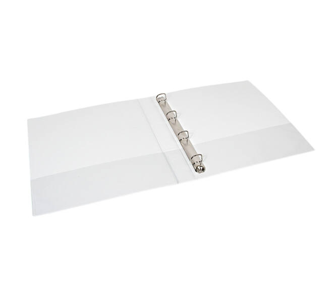 Presentatieringband Quantore A4 4-rings D-mech 15mm wit