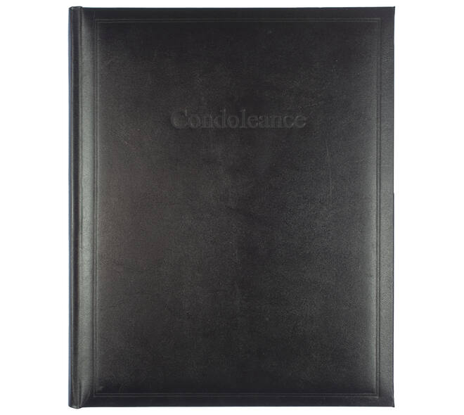 Condoleancealbum Kangaro 260x210mm zwart