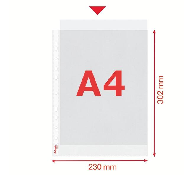 Showtas Esselte standaard 0,07mm PP A4 100 stuks