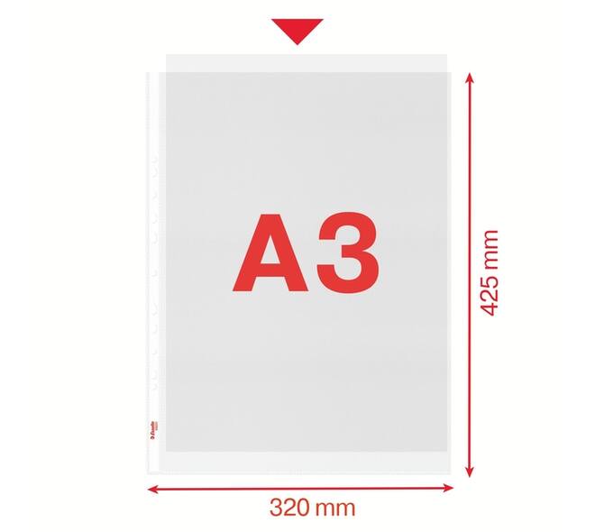 Showtas Esselte PP A3 recht 50 stuks