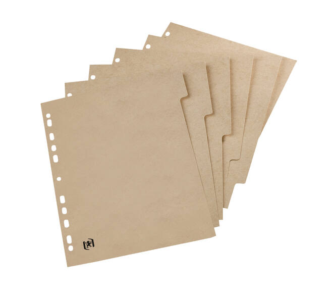 Tabbladen Oxford Touareg 11-gaats 6-delig naturel karton