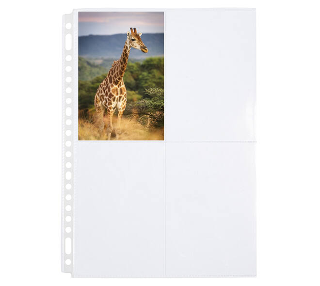 Fototas Multo A4 23-gaats 4-vaks 10X15cm PP transparant 10 stuks