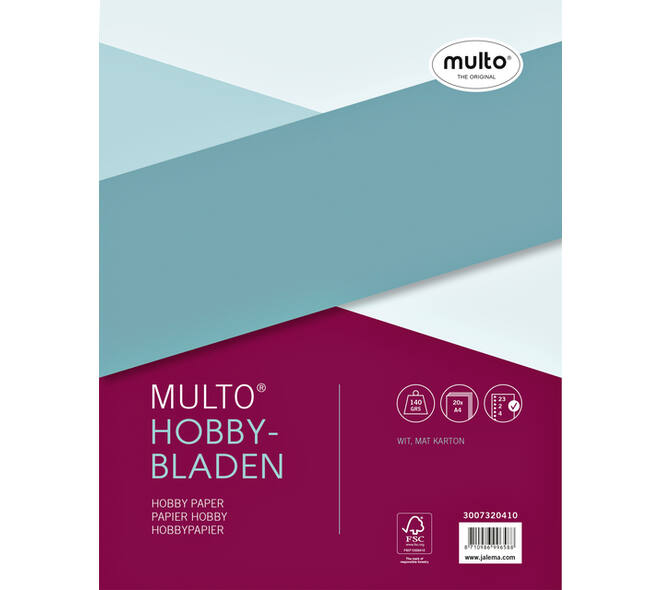 Interieur Multo hobbypapier A4 23R 20 vel