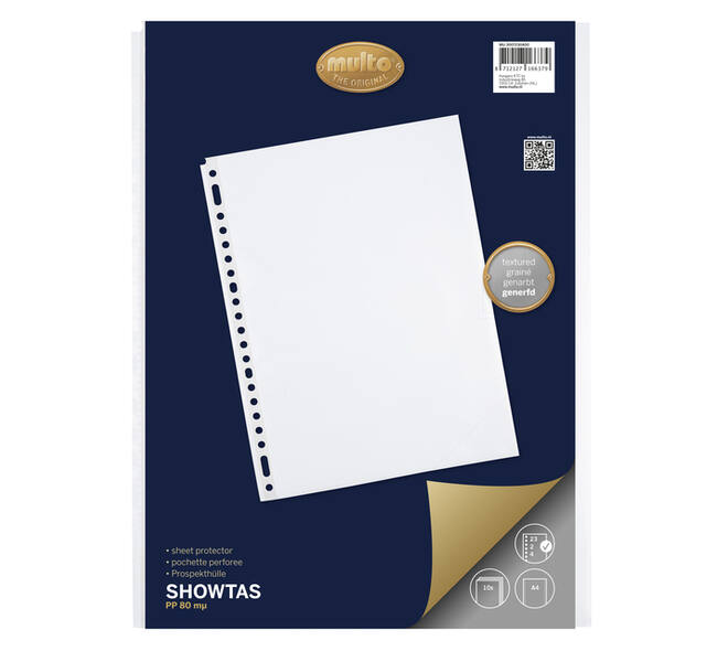 Showtas Multo 23-gaats PP 0.08mm nerf  10 stuks