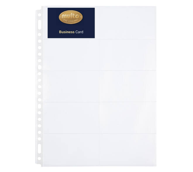 Showtas Multo 23-gaats A4 235x312mm PP voor 10 visitekaartjes 10 stuks