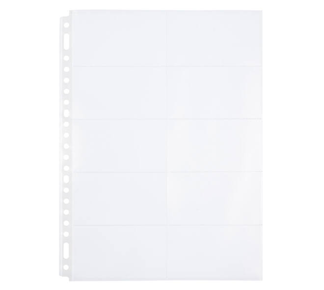 Showtas Multo 23-gaats A4 235x312mm PP voor 10 visitekaartjes 10 stuks