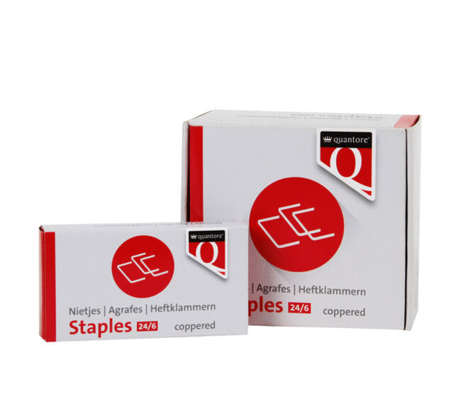 Nieten Quantore 24/6 verkoperd 1000 stuks