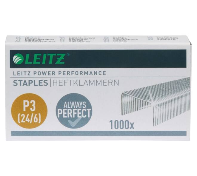 Nieten Leitz 24/6 verzinkt 1000 stuks
