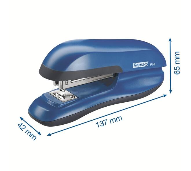 Bureaunietmachine Rapid Fashion full-strip F16 20 vel blauw