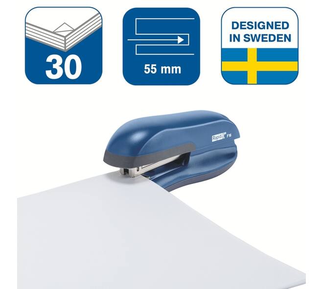 Bureaunietmachine Rapid Fashion full-strip F16 20 vel blauw