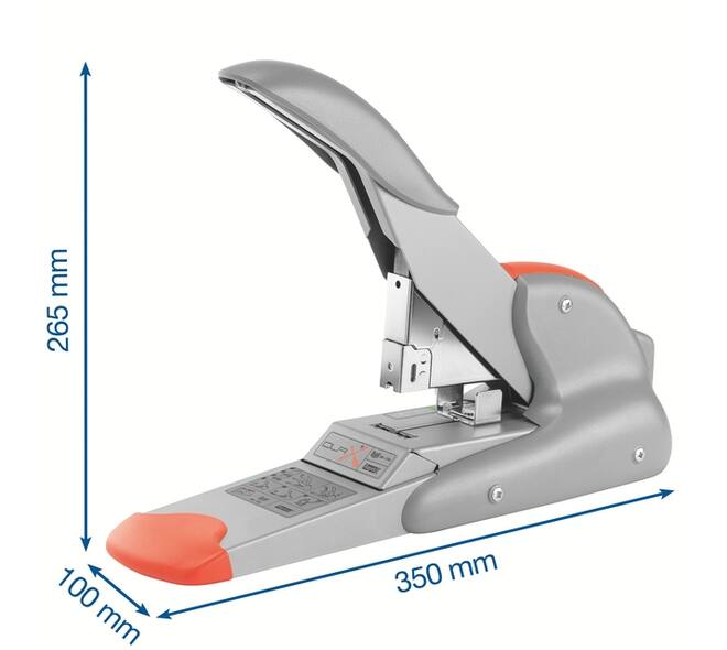 Nietmachine Rapid Supreme duax heavy duty 170 vel zilver/oranje