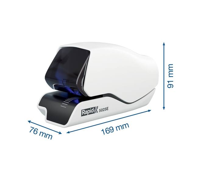 Nietmachine Rapid Supreme contactloos elektrisch 5025e 25 vel wit