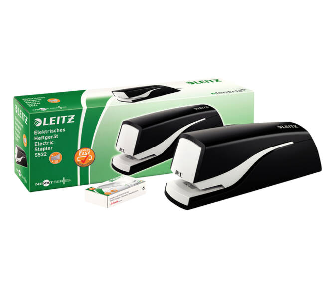 Nietmachine Leitz NeXXt elektrisch contactloos 10 vel zwart