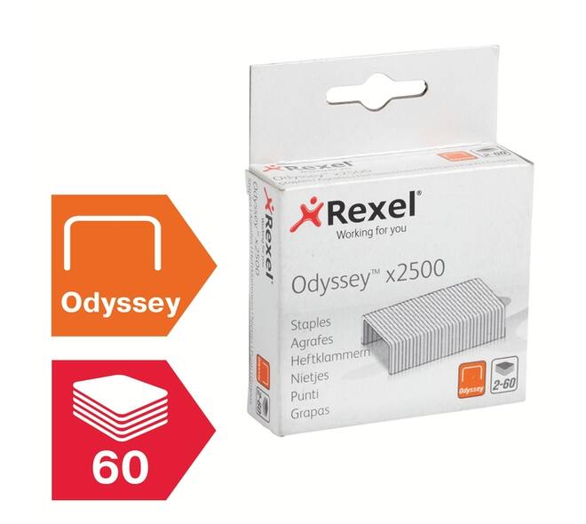 Nieten Rexel Odyssey verzinkt 2500 stuks