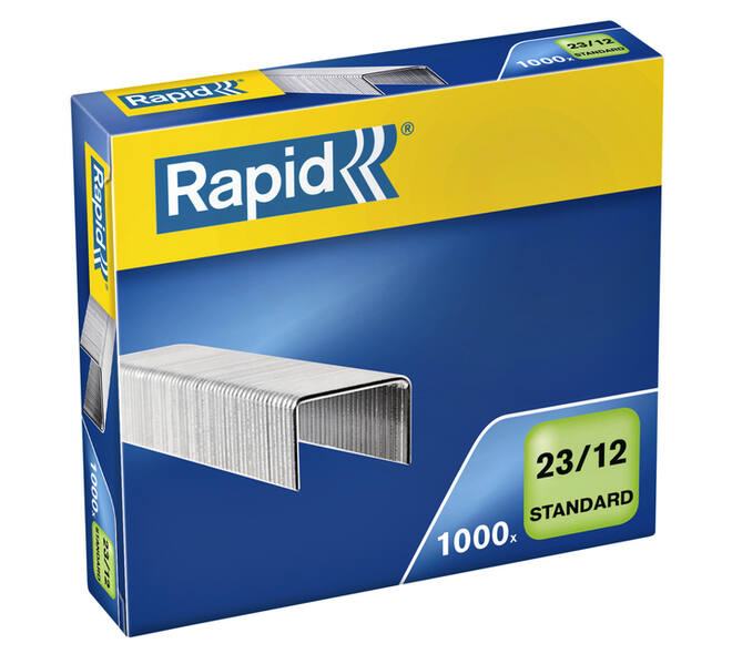 Nieten Rapid 23/12 gegalvaniseerd standaard 1000 stuks