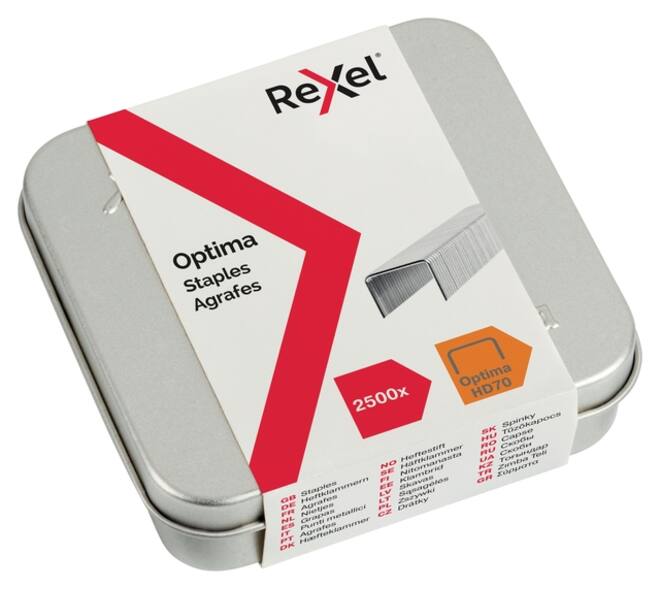 Nieten Rexel Optima nr70HD gegalvaniseerd 2500 stuks