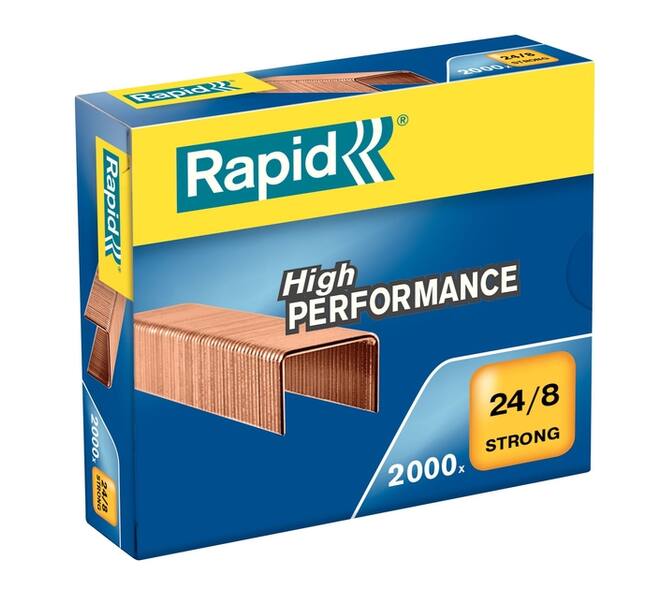 Nieten Rapid 24/8 verkoperd strong 2000 stuks