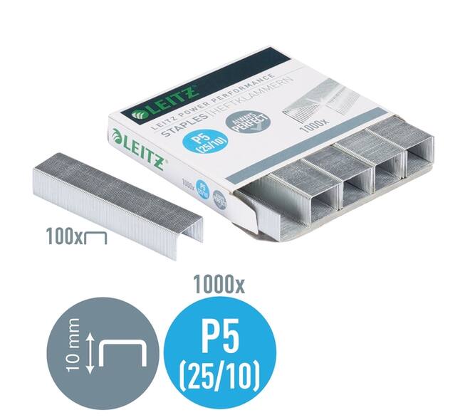 Nieten Leitz 25/10 verzinkt 1000 stuks