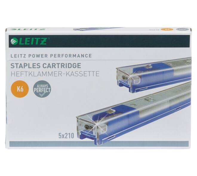 Nieten Leitz cartridge K6 26/6 5x210 stuks