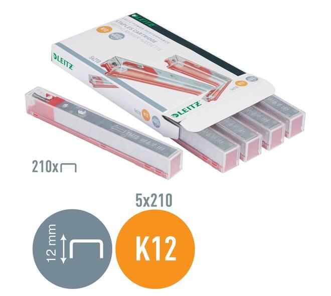 Nieten Leitz cassette K12 26/12 verzinkt 1050 stuks
