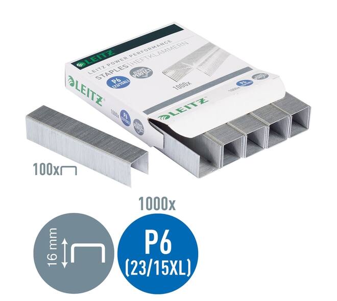 Nieten Leitz P6 23/15XL 1000 stuks