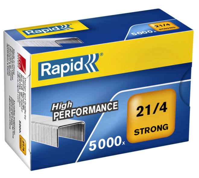 Nieten Rapid 21/4 gegalvaniseerd strong 5000 stuks