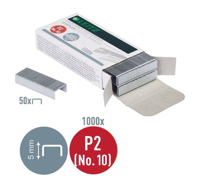 Nieten Leitz P2 nr.10 verzinkt 1000 stuks