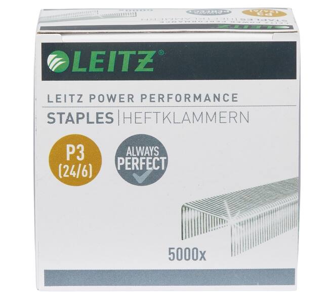 Nieten Leitz P3 24/6 verzinkt 5000 stuks