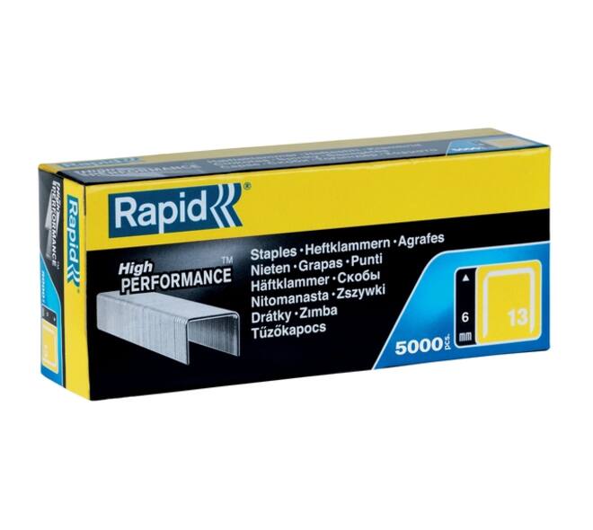 Nieten Rapid 13/6 gegalvaniseerd standaard 5000 stuks