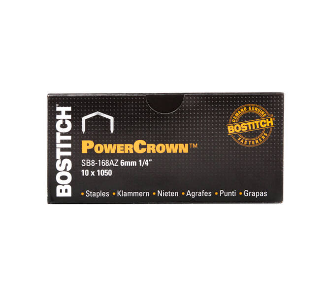Nieten Bostitch B8 staal SB8 6mm gebogen rug 1050 stuks