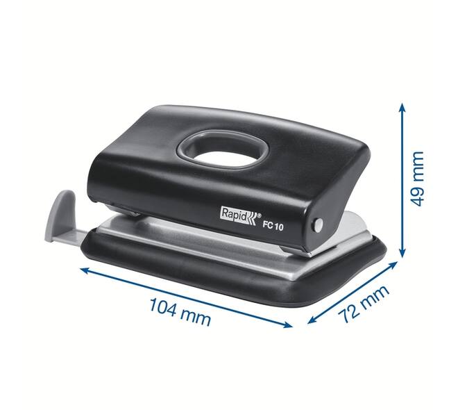 Perforator Rapid Fashion FC10 mini  10 vel zwart