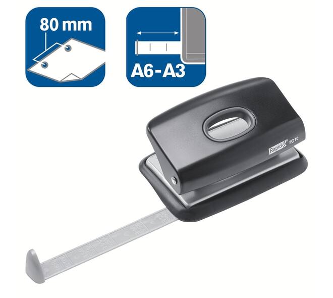 Perforator Rapid Fashion FC10 mini  10 vel zwart