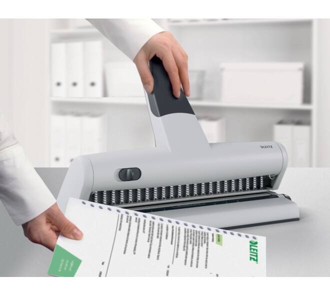Perforator Leitz 5115 heavy duty 23 gaats zilver