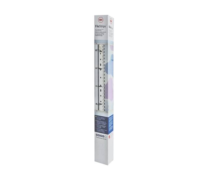 Filestrip GBC 21-gaats A4 transparant 100stuks