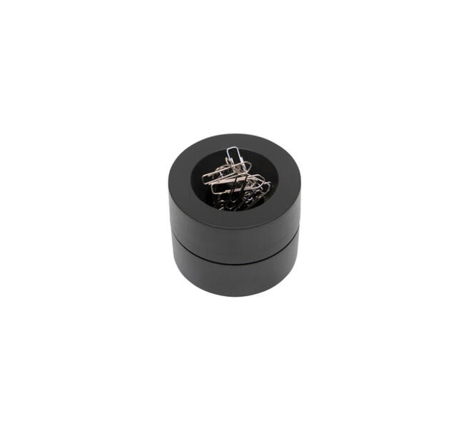 Papercliphouder MAUL Pro magnetisch Ø73mmx60mm zwart