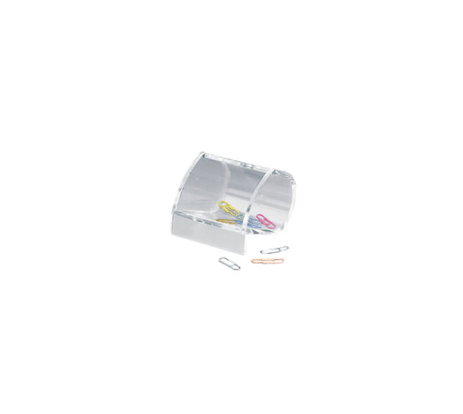 Papercliphouder MAUL 87x77x65mm acryl