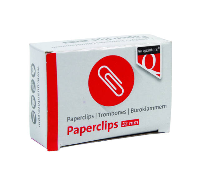 Paperclip Quantore R2 32mm kort 100 stuks