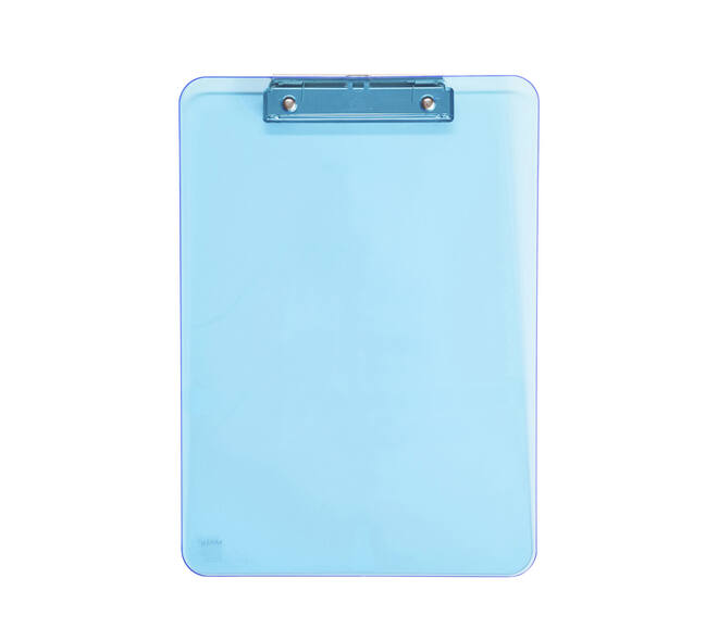 Klembord MAUL A4 staand transparant PS neon blauw