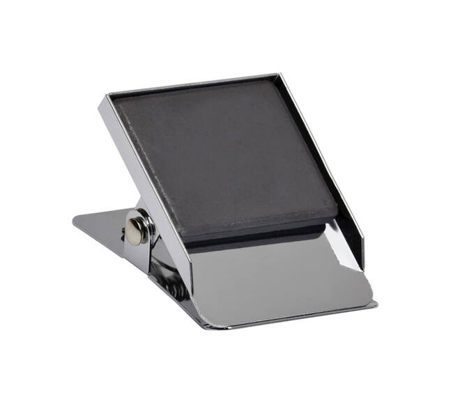 Papierklem MAUL magnetisch vierkant 40mm zilver