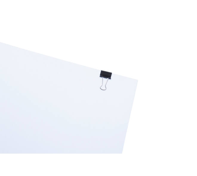 Papierklem MAUL 213 foldback 16mm zwart 12 stuks