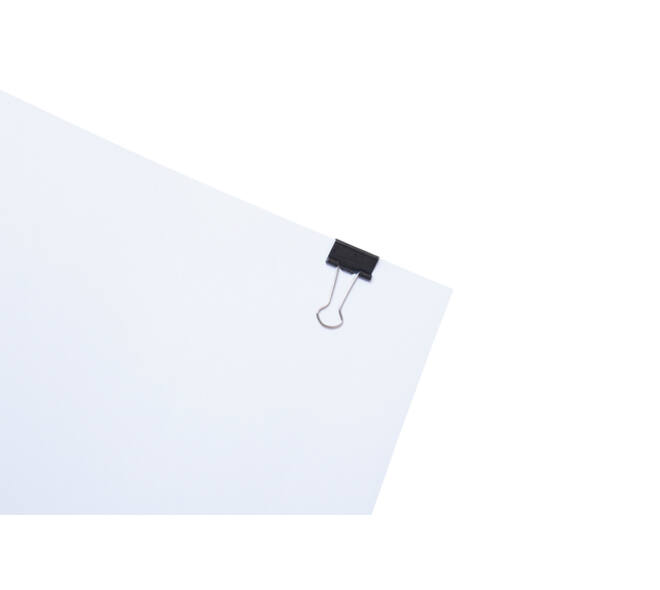Papierklem MAUL 213 foldback 19mm zwart 12 stuks