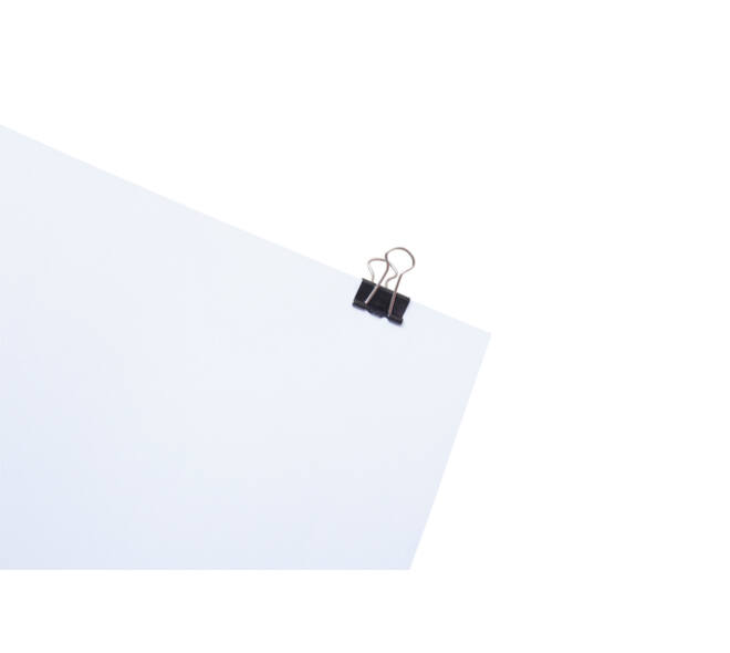 Papierklem MAUL 213 foldback 19mm zwart 12 stuks