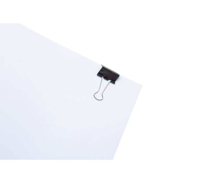 Papierklem MAUL 213 Foldback 25mm zwart 12 stuks