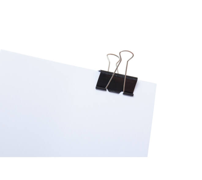 Papierklem MAUL 213 foldback 50mm zwart 12 stuks